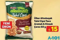ÜLKER ALTINBAŞAK TAHIL CİPSİ TACO AROMALI&KİNOALI ÇEREZ 50 G fiyat ve kampanya bilgisi